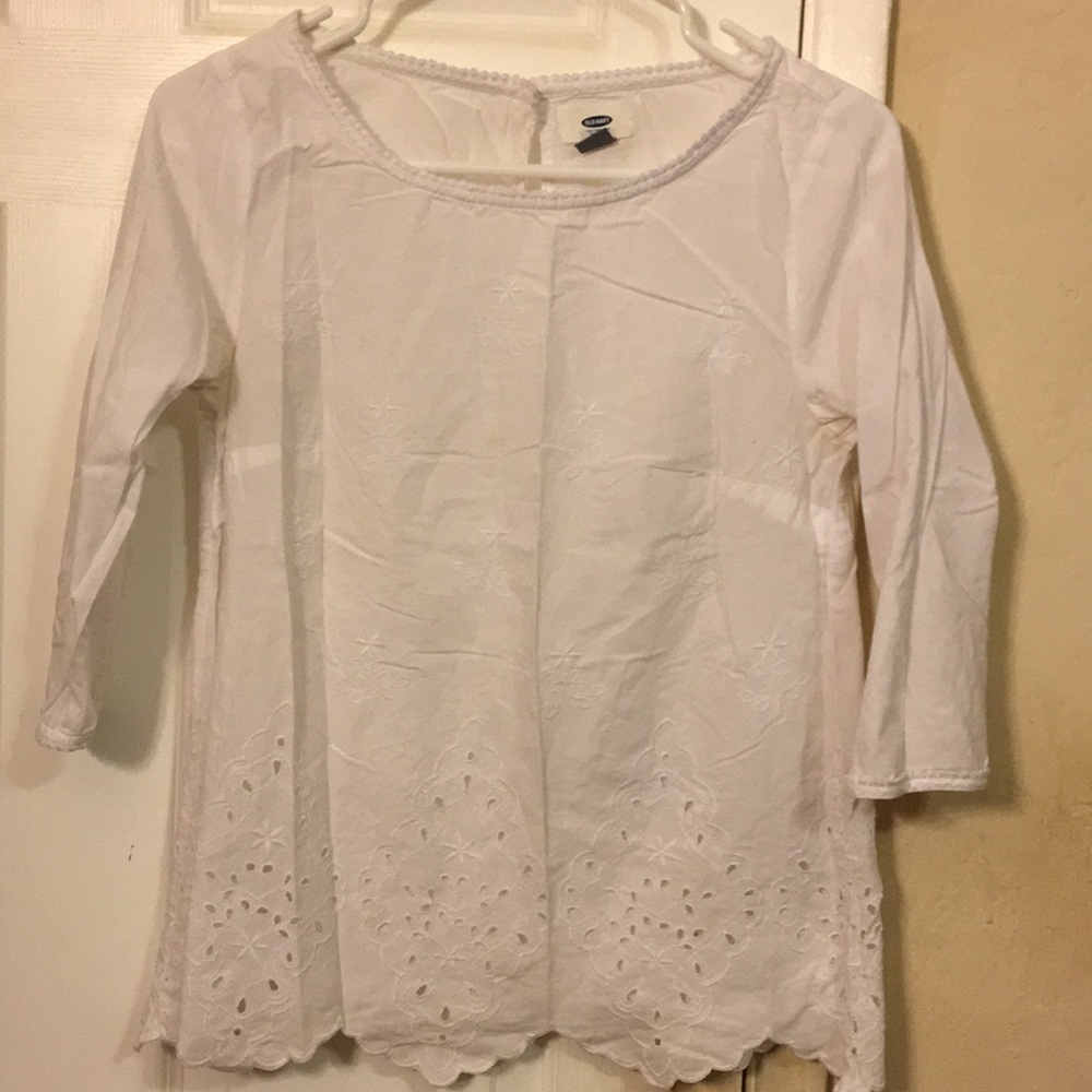 Old Navy white blouse